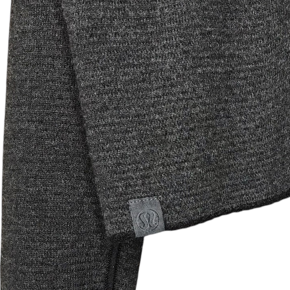 Women’s 12 Lululemon Reversible DoubleKnit Crew Neck Sweater Graphite - Picture 12 of 15